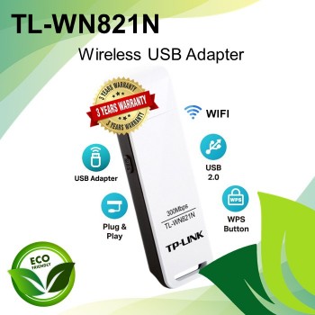TP-Link TL-WN821N 300Mbps Wireless Nano USB Adapter