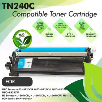 Brother TN240 Cyan Compatible Toner Cartridge