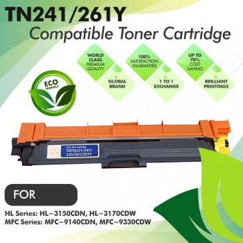 Brother TN241/261 Yellow Premium Compatible Toner Cartridge