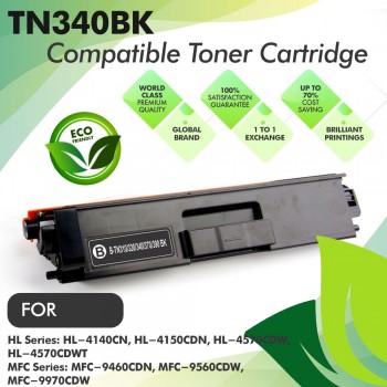 Brother TN340 Black Compatible Toner Cartridge