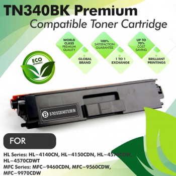 Brother TN340 Black Premium Compatible Toner Cartridge