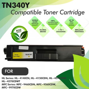 Brother TN340 Yellow Compatible Toner Cartridge