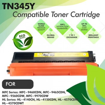 Brother TN345 Yellow Compatible Toner Cartridge