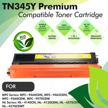 Brother TN345 Yellow Premium Compatible Toner Cartridge