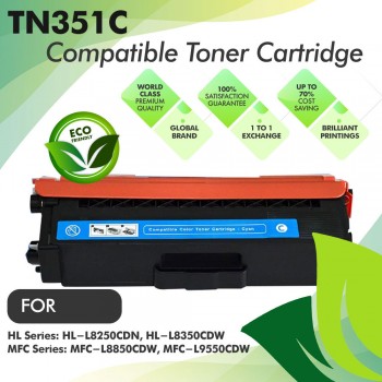Brother TN351 Cyan Compatible Toner Cartridge