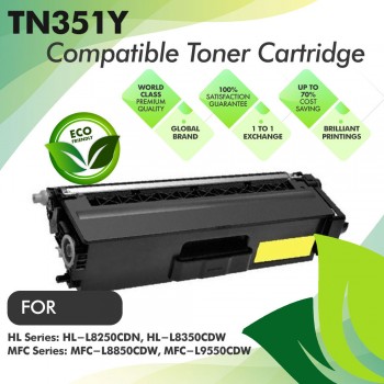Brother TN351 Yellow Compatible Toner Cartridge