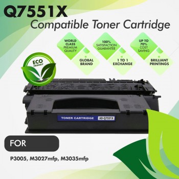 HP Q7551X Black Compatible Toner Cartridge