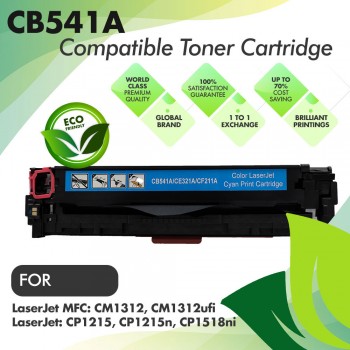 HP CB541A Cyan Premium Compatible Toner Cartridge