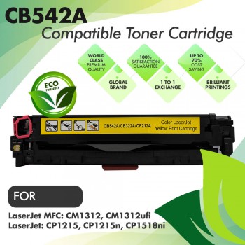 HP CB542A Yellow Premium Compatible Toner Cartridge