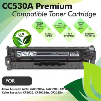 HP CC530A Black Premium Compatible Toner Cartridge