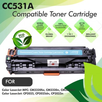 HP CC531A Cyan Compatible Toner Cartridge