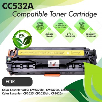 HP CC532A Yellow Compatible Toner Cartridge