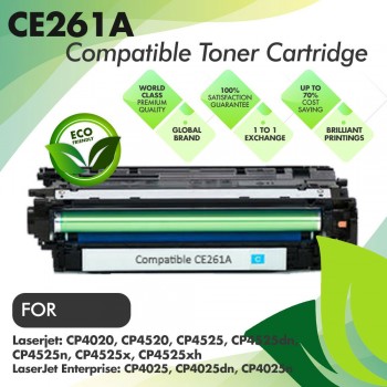 HP CE261A Cyan Premium Compatible Toner Cartridge