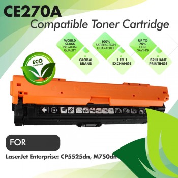 HP CE270A Black Premium Compatible Toner Cartridge