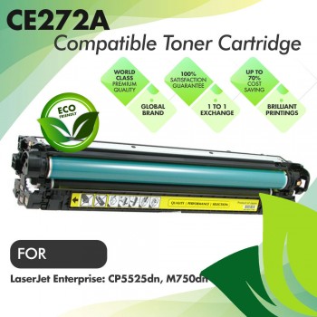 HP CE272A Yellow Premium Compatible Toner Cartridge