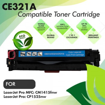 HP CE321A Cyan Premium Compatible Toner Cartridge