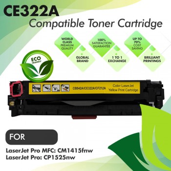 HP CE322A Yellow Premium Compatible Toner Cartridge