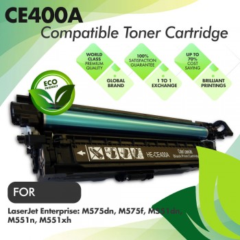 HP CE400A Black Compatible Toner Cartridge