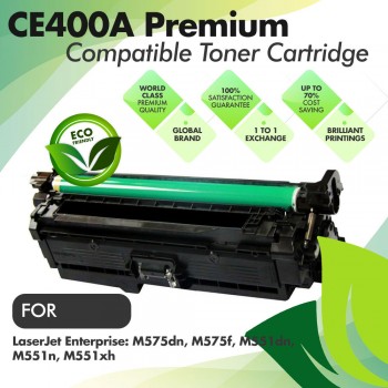 HP CE400A Black Premium Compatible Toner Cartridge
