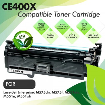 HP CE400X Black Compatible Toner Cartridge
