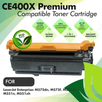 HP CE400X Black Premium Compatible Toner Cartridge