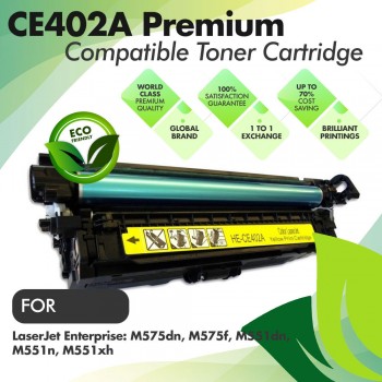 HP CE402A Yellow Premium Compatible Toner Cartridge