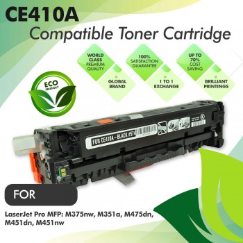 HP CE410A Black Compatible Toner Cartridge