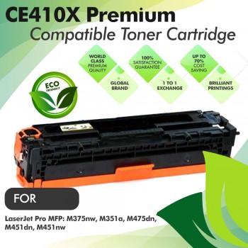 HP CE410X Black Premium Compatible Toner Cartridge