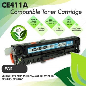 HP CE411A Cyan Compatible Toner Cartridge