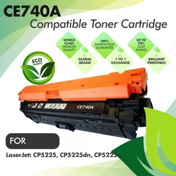 HP CE740A Black Premium Compatible Toner Cartridge