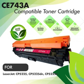 HP CE743A Magenta Premium Compatible Toner Cartridge