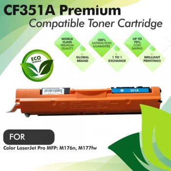 HP CF351A Cyan Premium Compatible Toner Cartridge