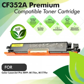 HP CF352A Yellow Premium Compatible Toner Cartridge