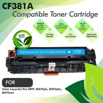HP CF381A Cyan Compatible Toner Cartridge