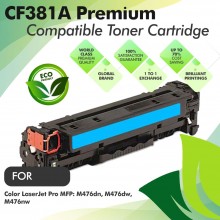 HP CF381A Cyan Premium Compatible Toner Cartridge