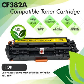 HP CF382A Yellow Compatible Toner Cartridge