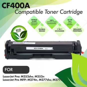 HP CF400A Black Compatible Toner Cartridge