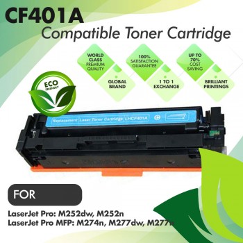 HP CF401A Cyan Compatible Toner Cartridge