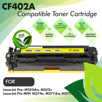HP CF402A Yellow Compatible Toner Cartridge