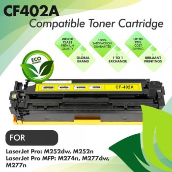 HP CF402A Yellow Premium Compatible Toner Cartridge