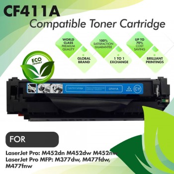 HP CF411A Cyan Compatible Toner Cartridge