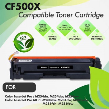 HP CF500X Black Premium Compatible Toner Cartridge