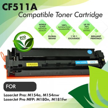 HP CF511A Cyan Compatible Toner Cartridge