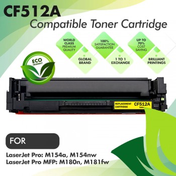 HP CF512A Yellow Compatible Toner Cartridge