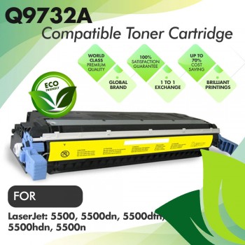 HP Q9732A Yellow Premium Compatible Toner Cartridge