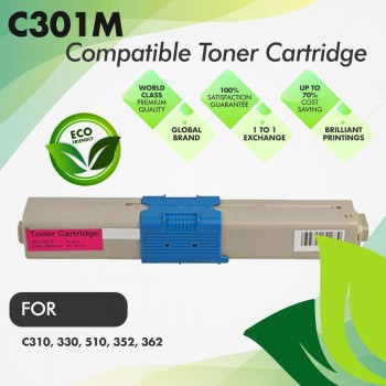 Oki C301 Magenta Premium Compatible Toner Cartridge