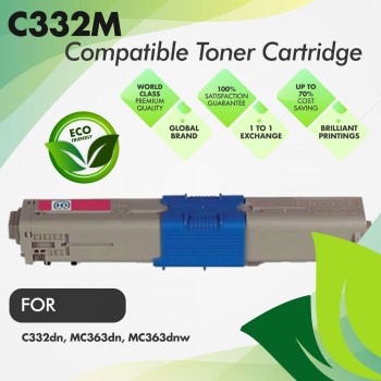 Oki C332 Magenta Premium Compatible Toner Cartridge