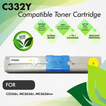 Oki C332 Yellow Premium Compatible Toner Cartridge