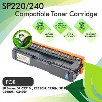 Ricoh SP220/240 Cyan Compatible Toner Cartridge