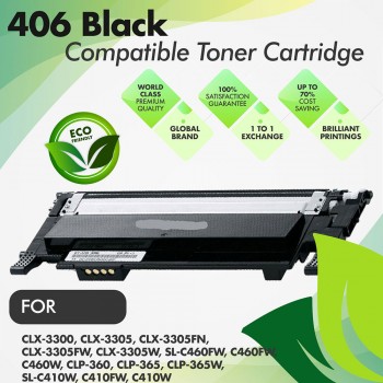 Samsung 406 Black Compatible Toner Cartridge